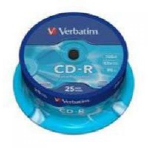 Verbatim 700MB CD-R 25 Pack Extra Protection Datalife 43432
