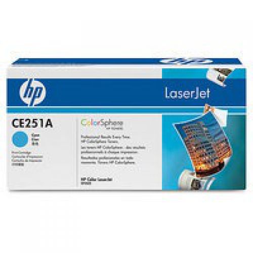 HP 504A Cyan Standard Capacity Toner 7K pages for HP Color LaserJet CM3530/CP3525 - CE251A