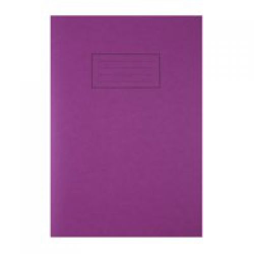 Silvine A4 Exercise Book Ruled Purple 80 Pages (Pack 10)