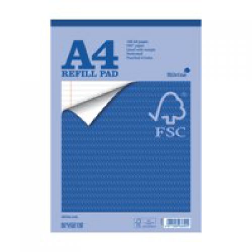 Silvine A4 Refill Pad FSC Ruled 160 Pages Blue (Pack 5)  | County Office Supplies