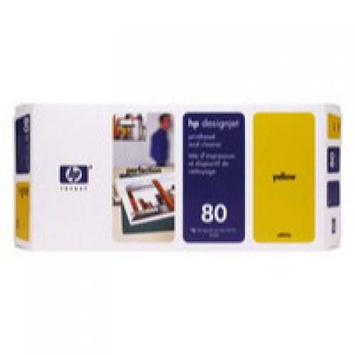 HP 80 Yellow Printhead And Cleaner 17ml - C4823A