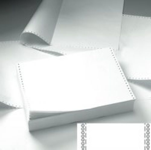 ValueX Listing Paper 11x241 60gsm Plain Perforated (Box 2000)