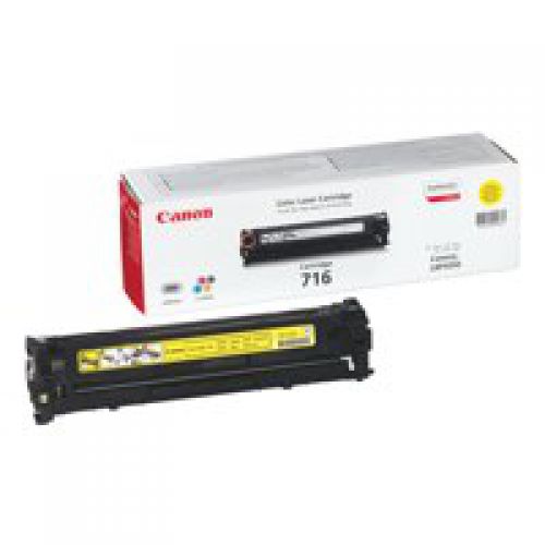Canon 716Y Yellow Standard Capacity Toner Cartridge 1.5k pages - 1977B002