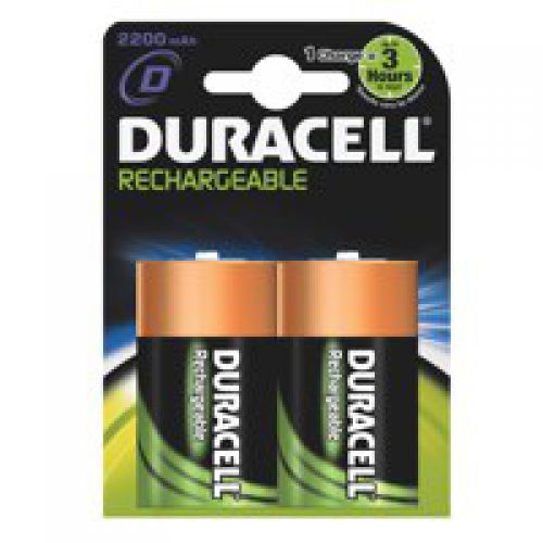 Duracell Rechargeable D Batteries Pack 2