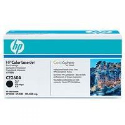 HP 647A Black Standard Capacity Toner Cartridge 8.5K pages for HP Color LaserJet Enterprise CM4540/CP4025/CP4525 - CE260A