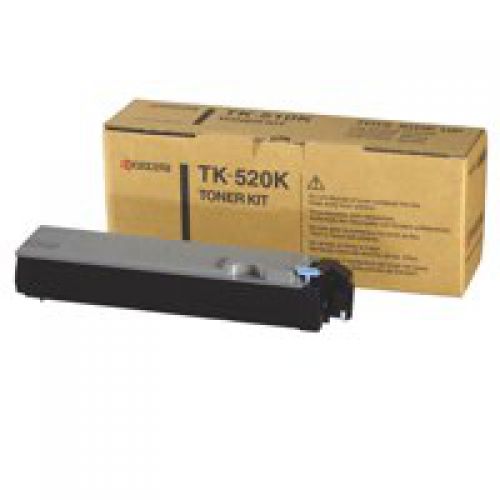 Kyocera TK-520K (Yield: 6000 Pages) Black Toner Cartridge 1T02HJ0EU0