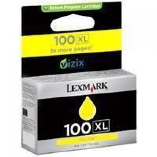 Lexmark No100XL Inkjet Cartridge Yellow [for Prospect Pro205/Platinum Pro905] 14N1071E