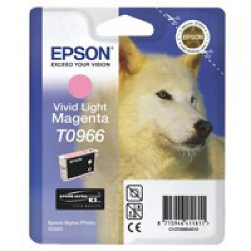 Epson T0966 Husky Vivid Light Standard Capacity Magenta Ink 11ml - C13T09664010