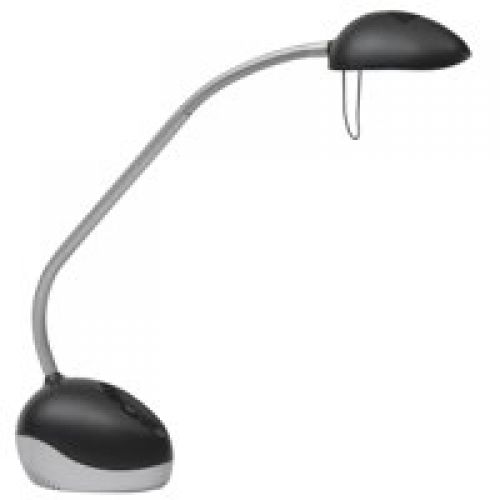 Alba X Led Desk Lamp Black Silver LEDX N UK  11059AL