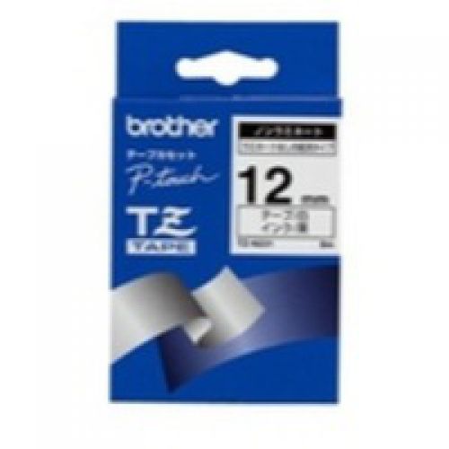 Brother Black On White Label Tape 12mm x 8m - TZEN231