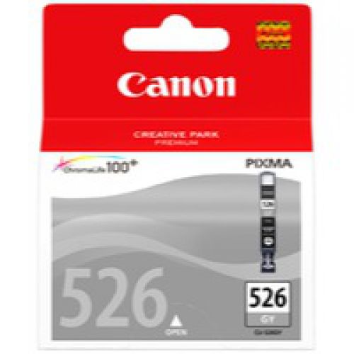 CACLI526GY | Genuine original Canon Series Ink Cartridge. Standard capacity cartridge. Page life approx 1,515 pages. Grey.