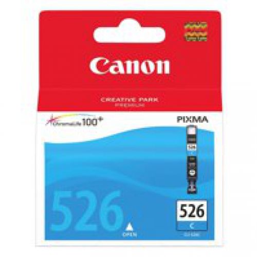 CACLI526C | Genuine original Canon Series Ink Cartridge. Standard capacity cartridge. Page life approx 500 pages. Cyan.