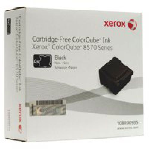 OEM Xerox 108R00935 Original Black Solid Ink Sticks (x4) 8,600 Pages Solid Ink Sticks OXER108R00935