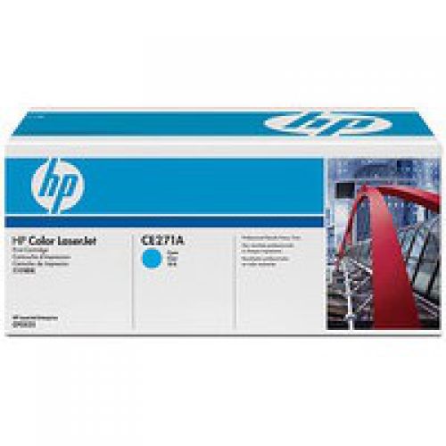 HP 650A Cyan Standard Capacity Toner Cartridge 15K pages for HP Color LaserJet Enterprise M750/CP5525 - CE271A