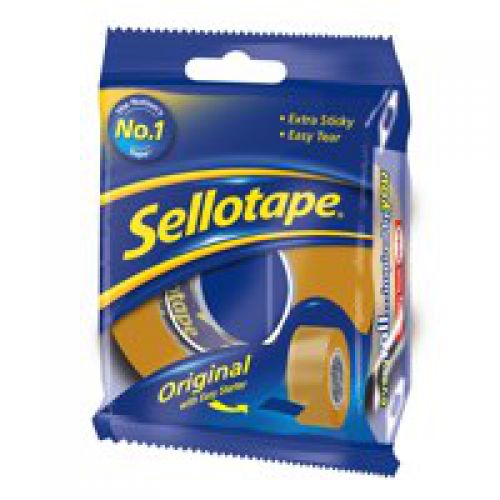 Sellotape Golden Original Tape Small Core 24mmx33m 1443254 [Pack 6]