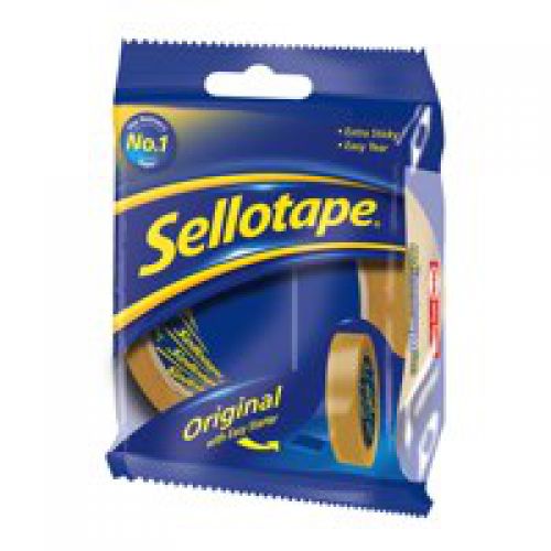 Sellotape Original Golden Tape 24mmx66m Clear (Pack 12) 1443268