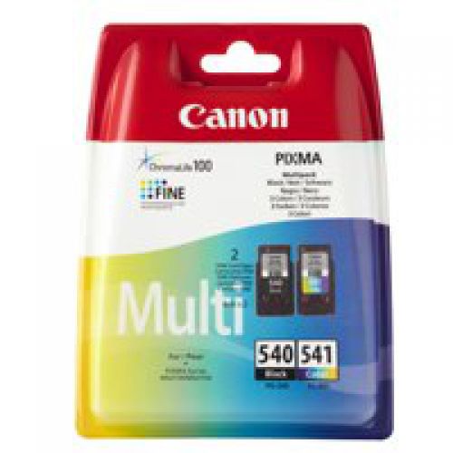 OEM Canon PG-540 and CL-541 Black and Tri-Colour Original Ink Cartridge Multipack 5225B006