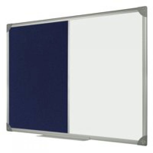 Bi-Office Maya Combo Aluminium Frame Board Blue 90x60cm