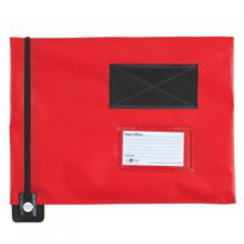 GoSecure Flat Mailing Pouch 286x336mm Red FP7R