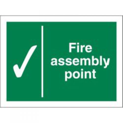 Stewart Superior Fire Assembly Point Sign 200x150mm