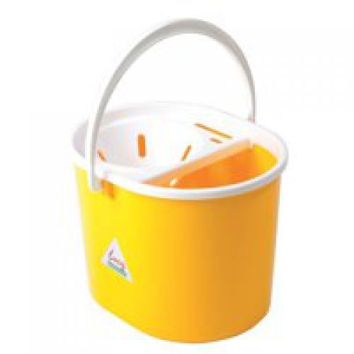 ValueX Plastic Mop Bucket With Wringer 5 Litre Yellow - 0907011