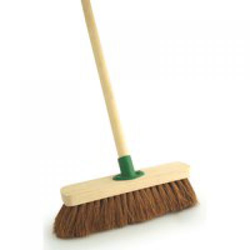 Outdoor Broom 12in Soft Brush Complete with Handle