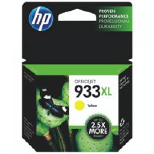 HP 933XL Yellow High Yield Ink Cartridge 9ml for HP OfficeJet 6100/6600/6700/7110/7510/7612 - CN056AE  HPCN056AE