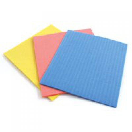 Sponge Cloths 180x180mm Assorted Colours (Pack of 18)
