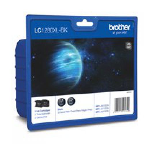 BRLC1280XLBKBP2 | Brother original supplies maintain top quality results & offer great value for money. These inks are specially designed to give you high quality results from your Brother printing technology every time. Low cost individual cartridges, just replace the empty colour cartridge reducing wastage and cost.
