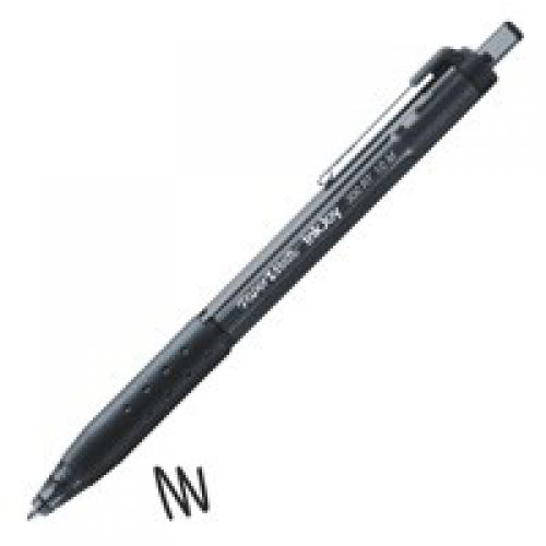 Paper Mate InkJoy 300 Retractable Ballpoint Pen 1.0mm Tip 0.7mm Line Black (Pack 12)