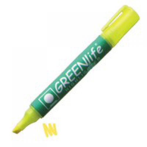 Greenlife Highlighters Chisel Tip Yellow 820105 [Box 10]