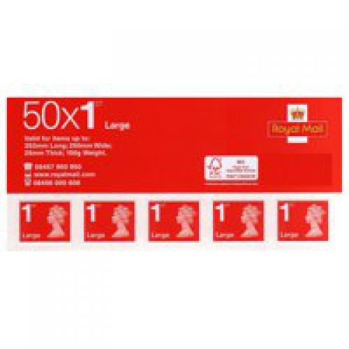 Royal Mail Postage Stamps 1st Class Large Letter SLDN1 [Sheet 50] *Sale Conditions Apply