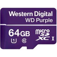 Flash Card 64GB Purple UHS1 MicroSD