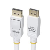 StarTech.com 10ft White VESA Certified DisplayPort 1.2 Cable with Latches