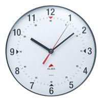Alba Wall Clock 250mm Diameter Black - HORCLAS