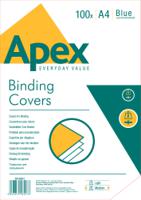 ValueX Binding Cover Leathergrain A4 250gsm Blue (Pack 100) 6501101