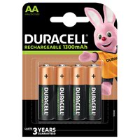 Duracell AA Rechargeable Batteries 1300mAh (Pack 4) - DURHR6B4-1300SC