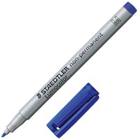 STAEDTLER Non- Permanent OHP Marker Medium Felt tip Blue Pack of 10