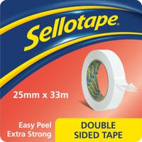 Sellotape Easy Peel Extra Strong Double Sided Tape 25mm x 33m (Pack 6) - 1447052