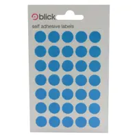 Blick Labels Circles Blue 13mm 140 Labels x20 (Pack 2800) - RS003953