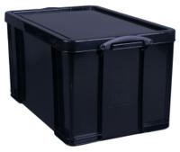 Really Useful Plastic Storage Box 84 Litre Black - 84SBKCB