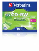 Verbatim CD-RW 8-12x Hi-Speed 700MB (Pack of 10) VM31480