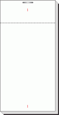 Pukka Pads Restaurant Pad Single Part Numbered Pages 64mm x 127mm White (Pack 5) - 7076-RES