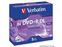 Verbatim DVD Plus R Double Layer (Pack 5) - 43541