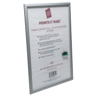 Photo Album Co Poster/Photo Snap Frame A2 Aluminium Frame Plastic Front Silver - PAPFA2B
