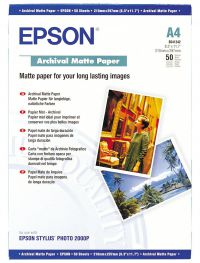 Epson A4 Archival Matte Paper 50 Sheets - C13S041342