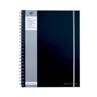 Pukka Pad Jotta A4 Wirebound Polypropylene Cover Notebook Ruled 160 Pages Black (Pack 3) - SBJPOLYA4