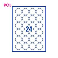 Pcl45 White Perm Labels 24 Lab/Sht 4800/Bx 200Sh A4/Bx 3P