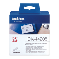 Brother Continuous Removable Paper Roll 62mm x 30m - DK44205