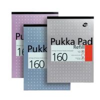 Pukka Pad A4 Refill Pad Ruled 160 Pages Metallic Assorted Colours (Pack 6)